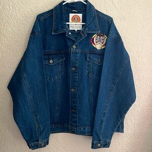 Looney Tunes Taz Jean jacket size XL Y2K embroidery